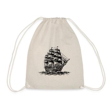 Piratenschiff - Turnbeutel - Natur - Vorne