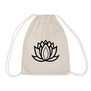 Lotus Blüte - Turnbeutel - Natur - Vorne