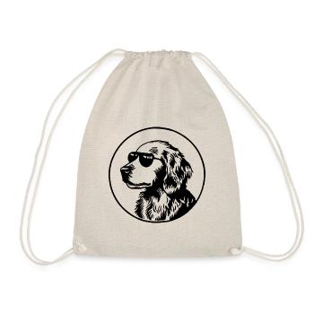 Golden Retriever Hund - Turnbeutel - Natur - Vorne