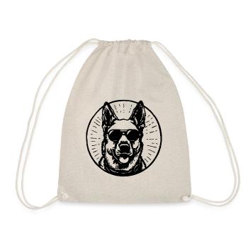 Tête de chien de berger allemand - Sac de sport léger - nature - Devant