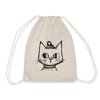 Cat Cats Cat Face - Drawstring Bag - nature - Front