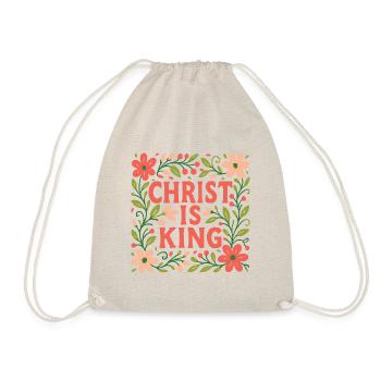 Jesus Ist König Christliche Glaubensfrau - Turnbeutel - Natur - Vorne