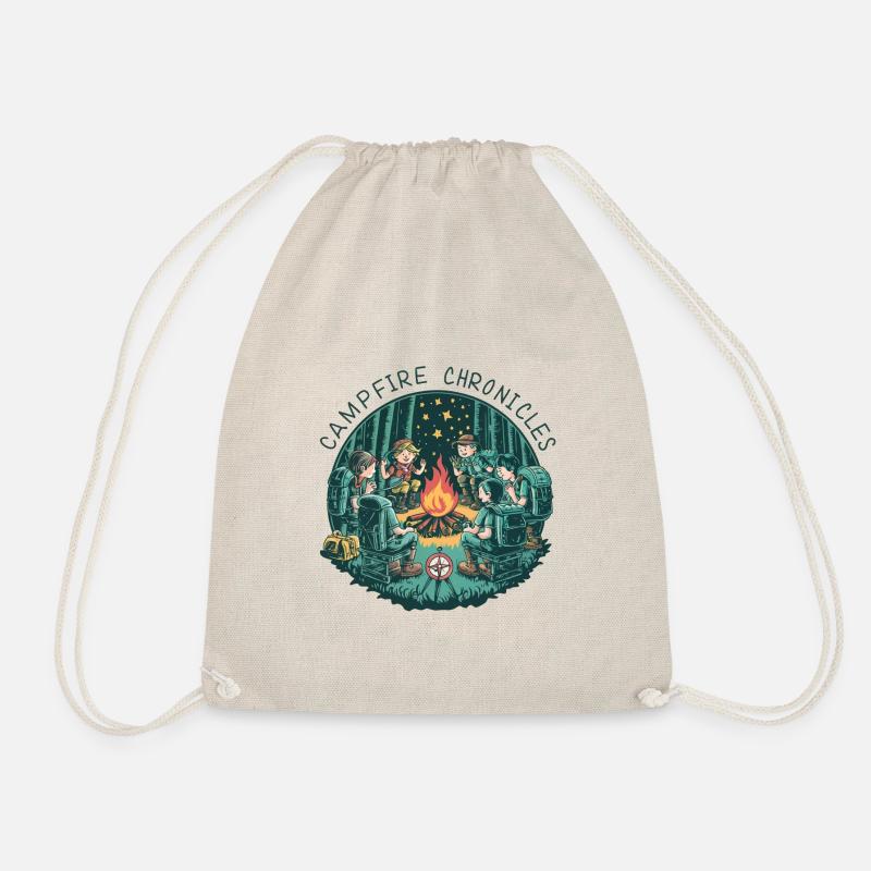Campfire Chronicles - Drawstring Bag - nature