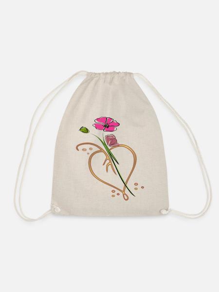 Naturfreund, Flowers - Turnbeutel - Natur