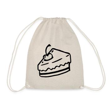 Birthday cake tart - birthday cake - gift - Drawstring Bag - nature - Front