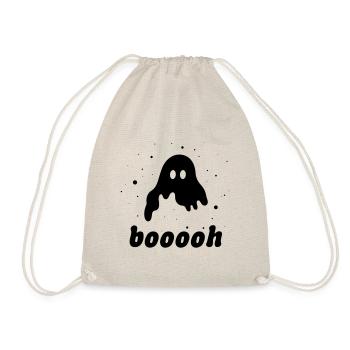 Floating Ghost Booooh Halloween Spooky Horror - Drawstring Bag - nature - Front