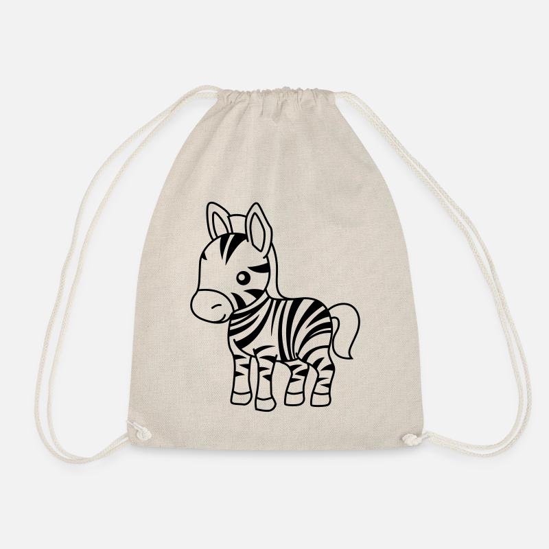 Zebra Comic Tier - Turnbeutel - Natur
