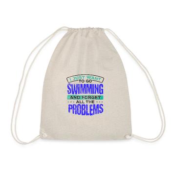 Schwimmergeschenk Gehen Sie schwimmen und vergessen Sie all die - Turnbeutel - Natur - Vorne