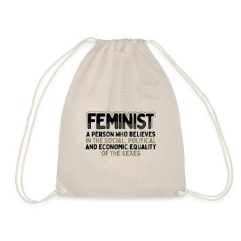 Féministe Social Politique Economique Égalité de - Sac de sport léger - nature - Devant