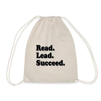 Livre Amoureux Cadeaux Lire Plomb Réussir Lecteur Cadeau - Sac de sport léger - nature - Devant