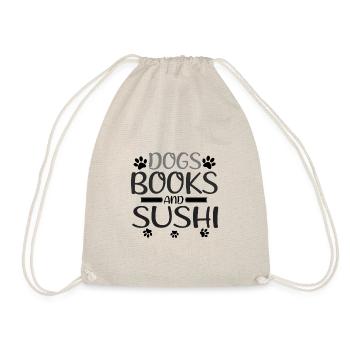 Sushi Fan Gift Dogs Livres et Sushi Dog Lover Cadeau - Sac de sport léger - nature - Devant