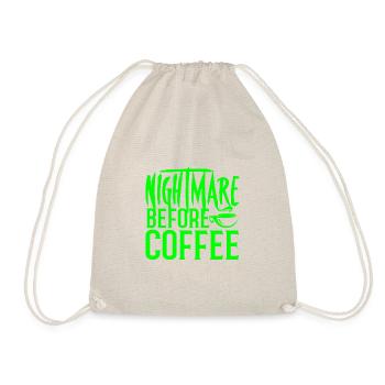 Coffee Addict Gift Nightmare avant l’amateur de café - Sac de sport léger - nature - Devant