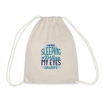 Grandfather Gift Not Sleeping Resting My Eyes - Drawstring Bag - nature - Front