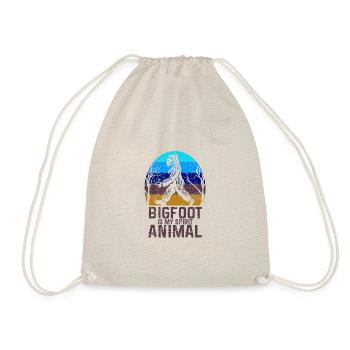 Bigfoot est mon animal spirituel, amant de Bigfoot, je - Sac de sport léger - nature - Devant