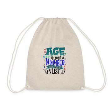 Cadeaux d’anniversaire L’âge n’est qu’un nombre et le mien est - Sac de sport léger - nature - Devant
