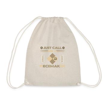 Quilter Gift Just Call Me a Piece Maker Quilting - Drawstring Bag - nature - Front