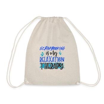 Scrapbooking is My Relaxation Therapy Scrapbooker - Drawstring Bag - nature - Front