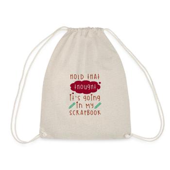 Scrapbooker-Geschenke halten diesen Gedanken, dass es reingeht - Turnbeutel - Natur - Vorne
