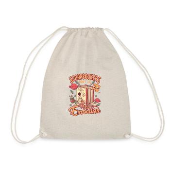Scrapbookers Don't Lie They Embellish Scrapbooker - Drawstring Bag - nature - Front