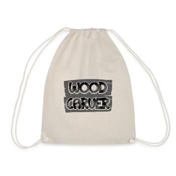 Woodsman Gift Wood Carver Gifts - Drawstring Bag - nature - Front