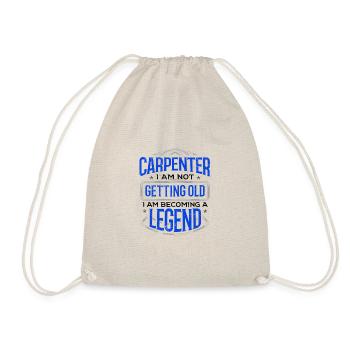 Carpenter Not Getting Old Becoming a Legend - Drawstring Bag - nature - Front