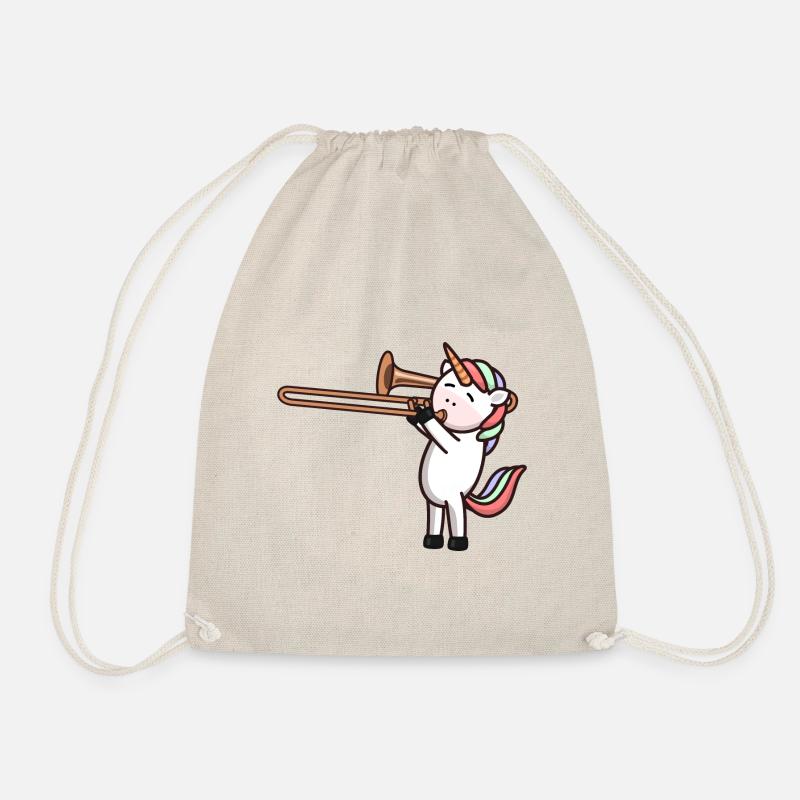 Posaune Trombone Posaunistin Blasmusik Geschenk - Turnbeutel - Natur
