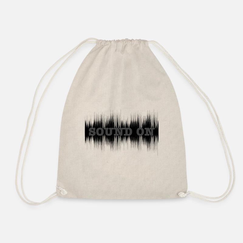 Sound on dark - Drawstring Bag - nature