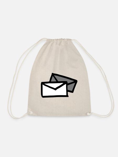 Zwei Briefe / two letters - envelopes - Briefpost - Turnbeutel - Natur