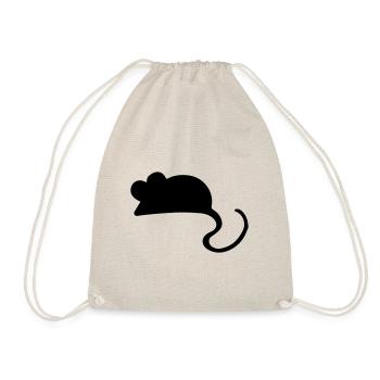 Mouse mouse gift idea / mouse - Drawstring Bag - nature - Front