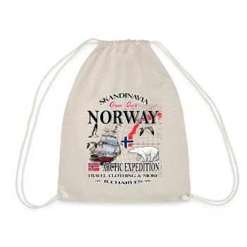 Norway Fishing Skandinavia - Turnbeutel - Natur - Vorne