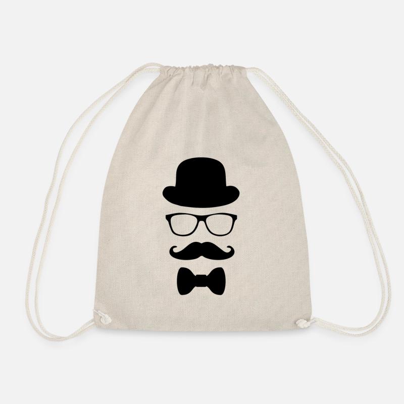 Gentleman Black - Drawstring Bag - nature