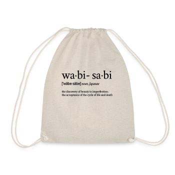 Wabi-Sabi Wa-bi-sa-bi Japanisch Definition Japan - Turnbeutel - Natur - Vorne