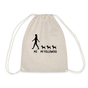 I Mes followers Chihuahua Chien Éleveur de chiens - Sac de sport léger - nature - Devant