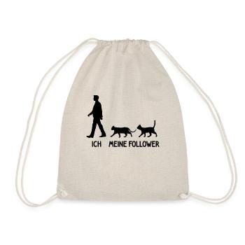 Ich Meine Follower Katzen Züchter Katze Kitten - Turnbeutel - Natur - Vorne