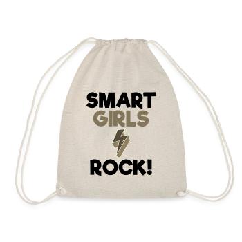 Cadeau d’autonomisation des femmes Smart Girls Rock Smart - Sac de sport léger - nature - Devant