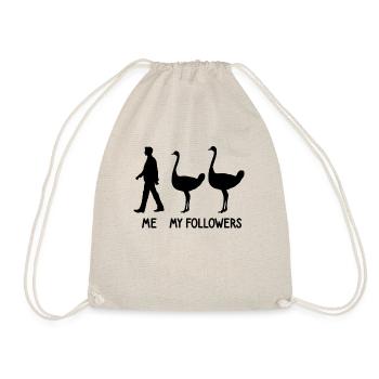 I Mes followers Strauss Zoo Éleveur Animal Keeper - Sac de sport léger - nature - Devant