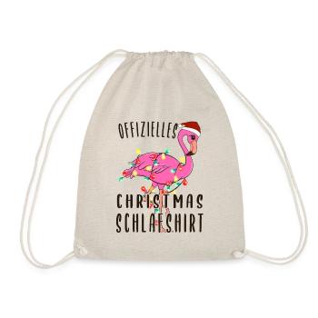 Flamingo Chemise de nuit de Noël - Sac de sport léger - nature - Devant