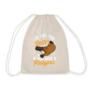 Ornithorynque Humour Je t’aimerais mieux si tu étais un - Sac de sport léger - nature - Devant