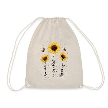 Fleurs d’été Fleur Inspiration Dicton de motivation - Sac de sport léger - nature - Devant