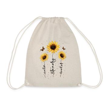 Summer Flowers Flower Inspiration Motivational Saying - Drawstring Bag - nature - Front