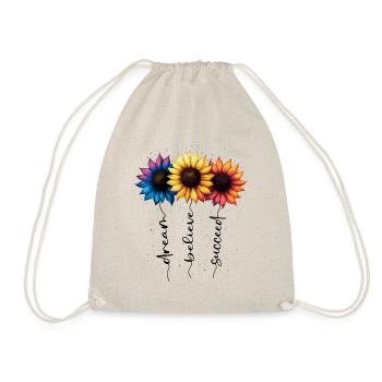 Summer Flowers Flower Inspiration Motivational Saying - Drawstring Bag - nature - Front