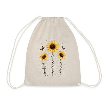 Summer Flowers Flower Inspiration Motivational Saying - Drawstring Bag - nature - Front