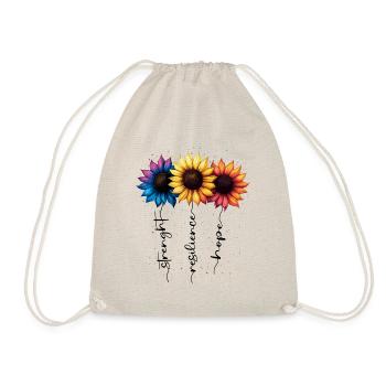Summer Flowers Flower Inspiration Motivational Saying - Drawstring Bag - nature - Front