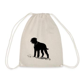 Cadeau de conception de chien Riesenschauzer / Schnauzer - Sac de sport léger - nature - Devant
