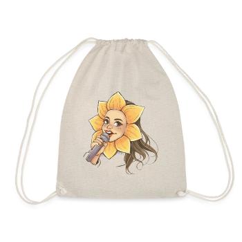 Sunflower Singing - Drawstring Bag - nature - Front