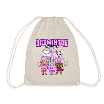 Shuttlecock Badminton Squad en forme d'animaux - Sac de sport léger - nature - Devant