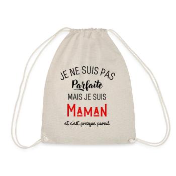 Pas parfaite mais maman - Sac de sport léger - nature - Devant