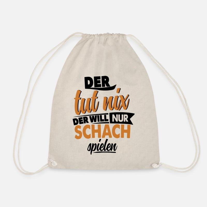 Schach Spruch - Turnbeutel - Natur