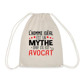 Avocat Homme Humour Cadeau Métier Mythe Tribunal - Sac de sport léger - nature - Devant