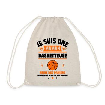 Je suis une maman basketteuse, fête des mères - Sac de sport léger - nature - Devant
